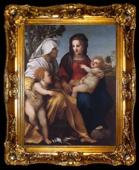 framed  Andrea del Sarto THe Madonna and Child with Saint Elzabeth and Saint John the Baptist, ta009-2